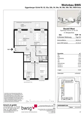 3-Zimmer-Wohnung mieten in Graz – 81,82 m², € 1.096 – Bild 4 von 4