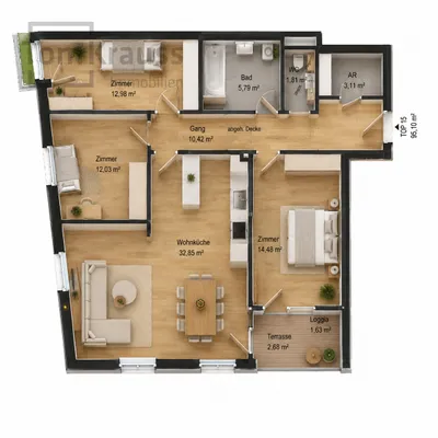 4-Zimmer-Wohnung kaufen in Wien – 95,1 m², € 772.700 – Bild 21 von 22
