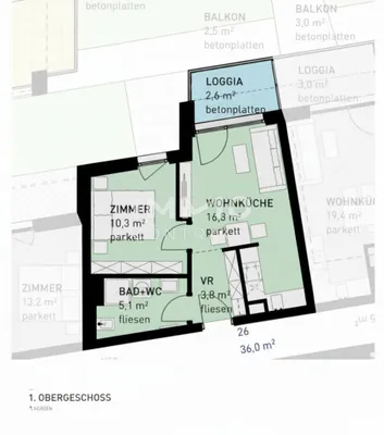 2-Zimmer-Wohnung kaufen in Wien – 36 m², € 241.500 – Bild 10 von 10