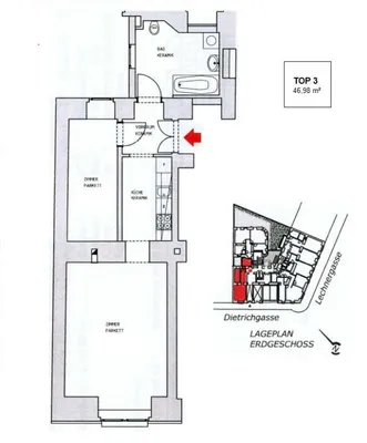 2-Zimmer-Wohnung kaufen in Wien – 46,04 m², € 149.000 – Bild 9 von 10