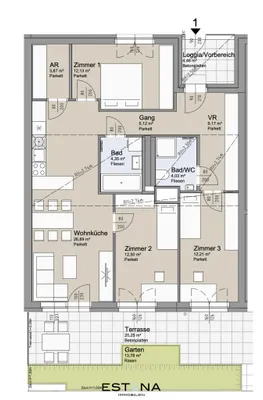 4-Zimmer-Wohnung kaufen in Wien – 90,33 m², € 698.000 – Bild 23 von 23