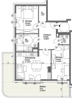 3-Zimmer-Wohnung mieten in Tulln – 72 m², € 1.153 – Bild 14 von 25