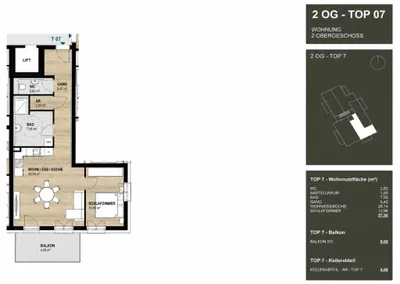 2-Zimmer-Wohnung kaufen in Steyr – 58 m², € 295.900 – Bild 15 von 15