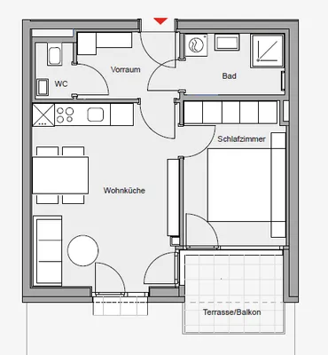 2-Zimmer-Wohnung mieten in Graz-Umgebung – 41 m², € 700 – Bild 2 von 23