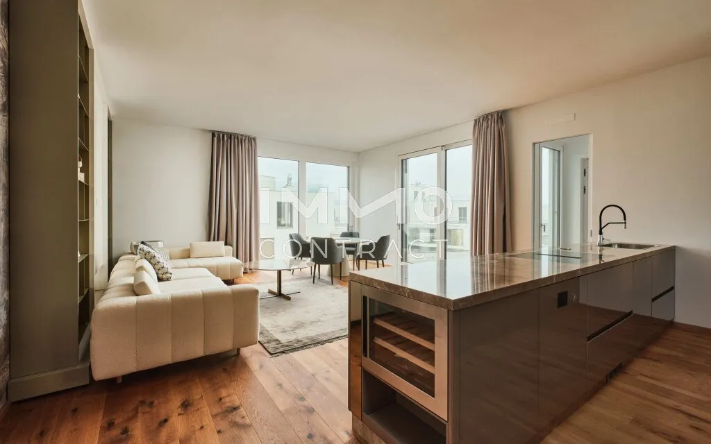 Luxuriöse Penthouse-Wohnung mit 123 m² privater Dachterrasse! Fitness, Sauna und Concierge! – pohled 2