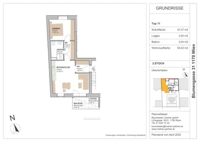 2-Zimmer-Wohnung kaufen in Wien – 50,42 m², € 421.303 – Bild 14 von 14
