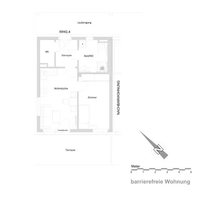 2-Zimmer-Wohnung mieten in Graz-Umgebung – 40,91 m², € 511 – Bild 2 von 4