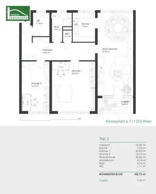 3-Zimmer-Wohnung kaufen in Wien – 102,73 m², € 375.000 – Bild 25 von 25