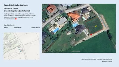 Grundstück kaufen in Klagenfurt Land – 900 m², € 112.500 – Bild 1 von 2