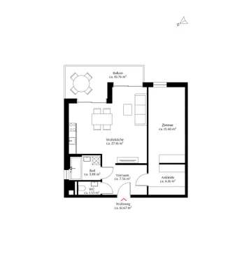 2-Zimmer-Wohnung kaufen in Wien – 62 m², € 499.000 – Bild 11 von 16