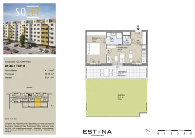 2-Zimmer-Wohnung kaufen in Wien – 41,34 m², € 334.800 – Bild 20 von 21