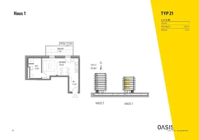 1-Zimmer-Wohnung kaufen in Klagenfurt – 29,3 m², € 189.000 – Bild 3 von 8