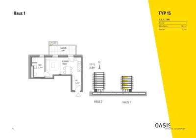 1-Zimmer-Wohnung kaufen in Klagenfurt – 29,3 m², € 189.000 – Bild 2 von 8