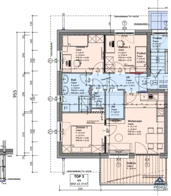 3-Zimmer-Wohnung mieten in Salzburg Stadt – 63,18 m², € 1.586 – Bild 6 von 6