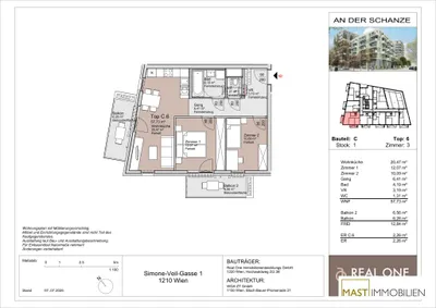 3-Zimmer-Wohnung mieten in Wien – 57,73 m², € 1.250 – Bild 13 von 13