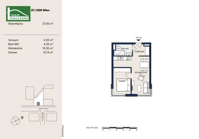 2-Zimmer-Wohnung mieten in Wien – 37,74 m², € 899 – Bild 12 von 12
