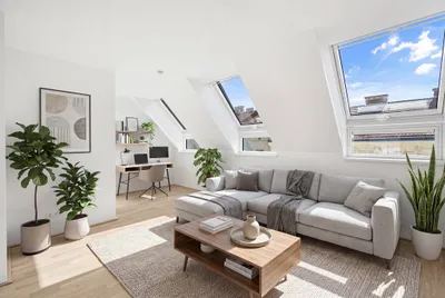 Schallerhof - Erstbezug im 1. Dachgeschoß - schicke Dreizimmerwohnung mit großem Balkon! – Bild 2