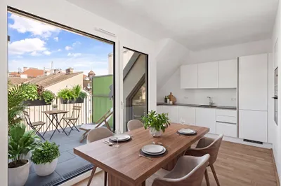 Schallerhof - Erstbezug im 1. Dachgeschoß - schicke Dreizimmerwohnung mit großem Balkon! – Bild 3