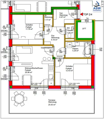 3-Zimmer-Wohnung kaufen in Graz – 63,75 m², € 273.000 – Bild 12 von 12