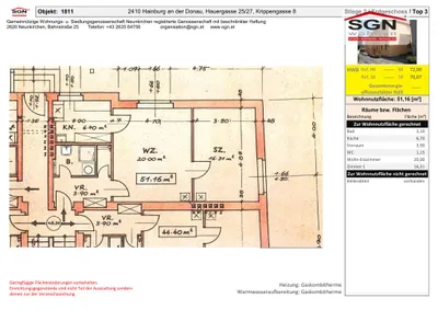 2-Zimmer-Wohnung mieten in Bruck an der Leitha – 51,16 m², € 545 – Bild 11 von 11