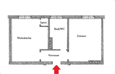 2-Zimmer-Wohnung mieten in Leoben – 41,9 m², € 187 – Bild 2 von 2