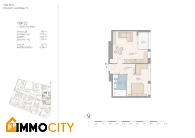 2-Zimmer-Wohnung kaufen in Wien – 47,56 m², € 556.000 – Bild 7 von 8