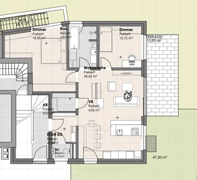 3-Zimmer-Wohnung mieten in Zell am See – 80 m², € 1.750 – Bild 21 von 21