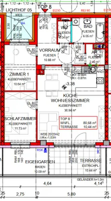 3-Zimmer-Wohnung mieten in Amstetten – 80,68 m², € 831 – Bild 2 von 4