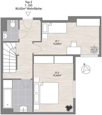 3-Zimmer-Wohnung mieten in Mödling – 93,48 m², € 1.930 – Bild 21 von 40
