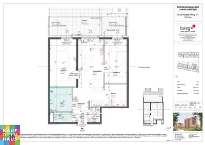 3-Zimmer-Wohnung kaufen in Wien – 59,61 m², € 340.000 – Bild 24 von 35