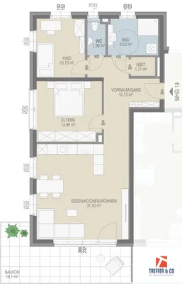 3-Zimmer-Wohnung kaufen in Kufstein – 77,8 m², € 504.000 – Bild 5 von 6