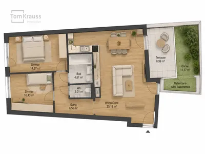 3-Zimmer-Wohnung kaufen in Wien – 72,85 m², € 483.300 – Bild 18 von 19
