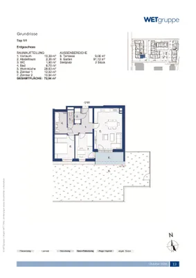 3-Zimmer-Wohnung mieten in Sankt Pölten Land – 72,94 m², € 834 – Bild 2 von 3