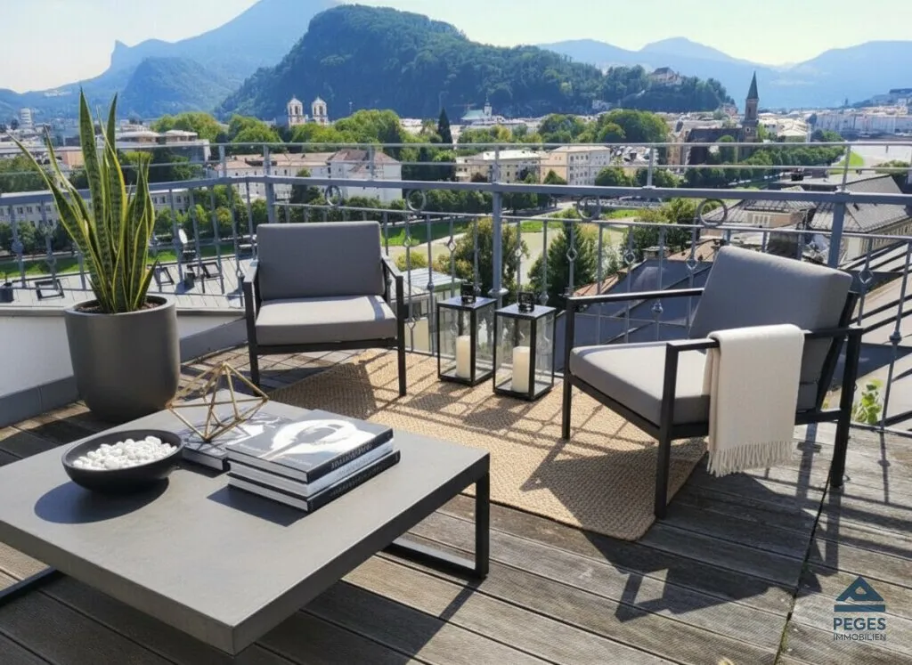 Urbaner Altstadt-Wohntraum mit 360° Panorama-Blick, Salzburg