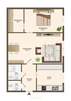 2-Zimmer-Wohnung kaufen in Wien – 44 m², € 179.000 – Bild 19 von 20