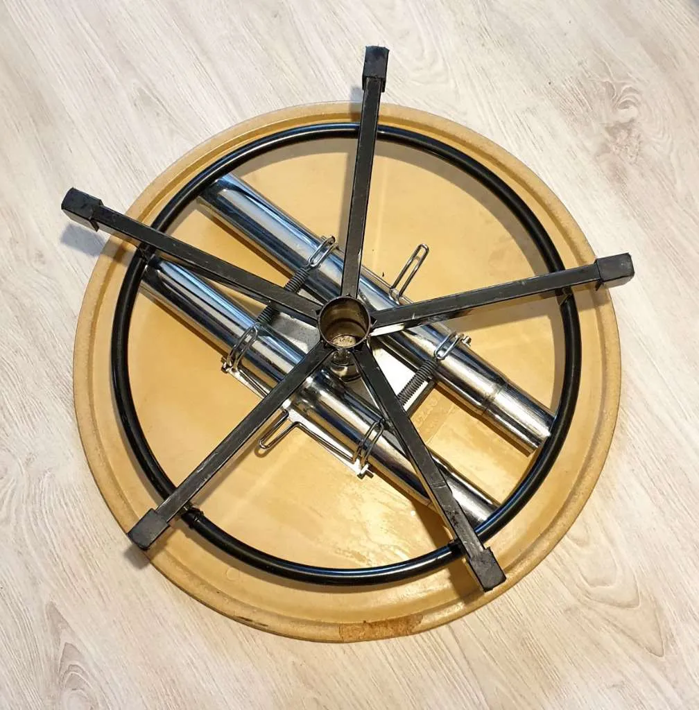Zerlegbarer Stehtisch + Bistrotisch 2-in-1 mobil (tragbar) sehr stabil! ROLLCART Ø70cm, Höhe 72cm & 120cm, € 85,- (1100 Wien)