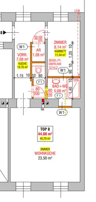 2-Zimmer-Wohnung kaufen in Wien – 44,84 m², € 228.000 – Bild 19 von 19