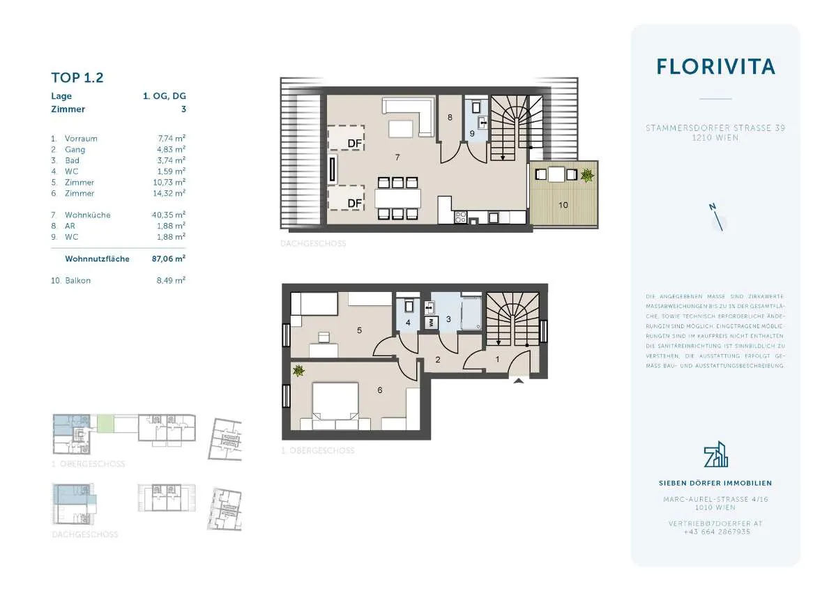 Lichtdurchflutete 3‑Zimmer‑Maisonette im Neubau - Balkon & hochwertige Ausstattung - Ansicht 3