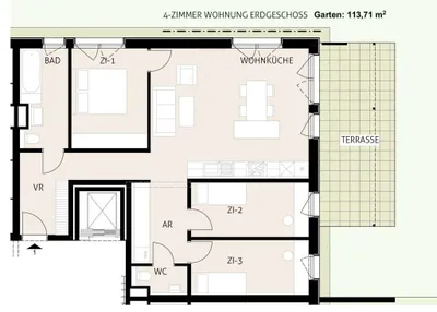 4-Zimmer-Wohnung kaufen in Mödling – 90,66 m², € 592.600 – Bild 24 von 26