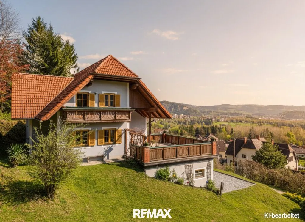 Einfamilienhaus in Maria Lankowitz mit Garage, Terrasse, 2 Balkonen, Fernsicht und großem Grundstück, Maria Lankowitz