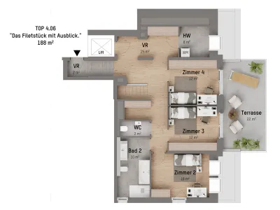 5-Zimmer-Wohnung kaufen in Wien – 188,17 m², € 1.649.900 – Bild 2 von 10
