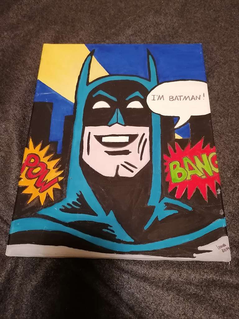 Batman Kunstwerk auf Leinwand