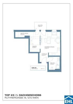 Immobilie kaufen in Wien – 39,07 m², € 376.800 – Bild 5 von 5