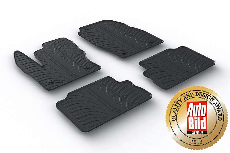 Aroba Design Passform Gummi Fußmatten mit Rand, passgenau in