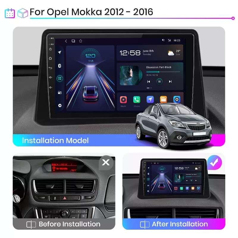 Android Auto Radio für Opel Mokka 2012 - 2016 Multimedia Navi GPS 4G, €  159,- (5280 Braunau am Inn) - willhaben