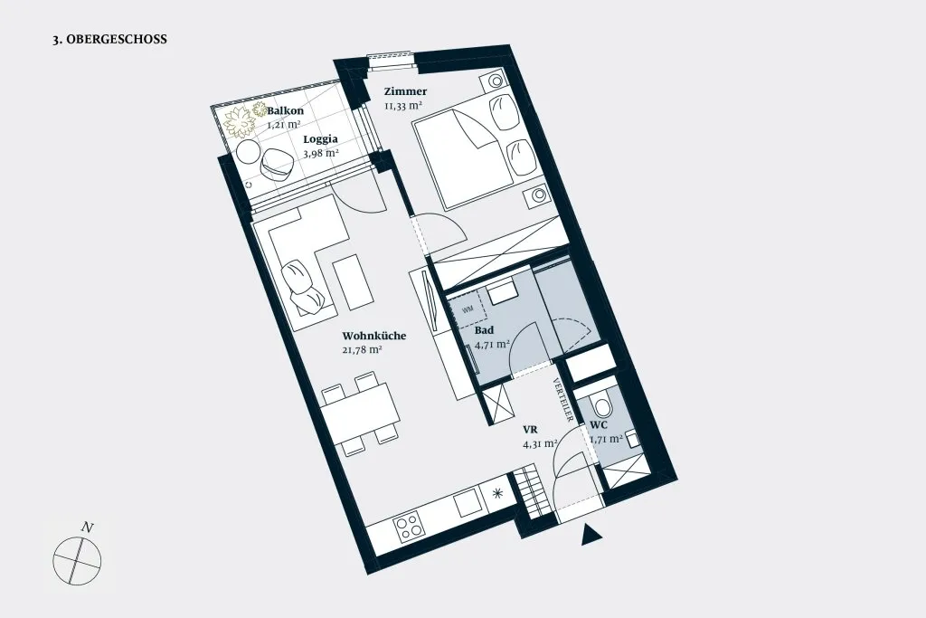 2-ZIMMER-WOHNUNG NÄHE U4 & U6 - Ansicht 2