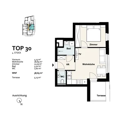 2-Zimmer-Wohnung kaufen in Wien – 38,65 m², € 299.309 – Bild 9 von 9