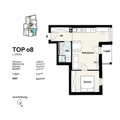 2-Zimmer-Wohnung kaufen in Wien – 41,71 m², € 257.864 – Bild 10 von 10