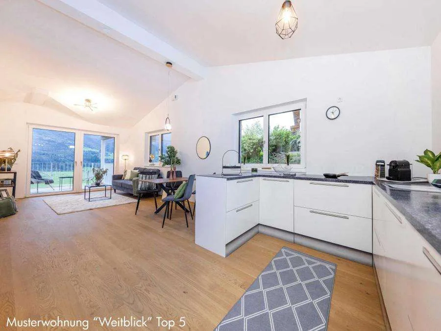 WEITBLICK W3: 3-Zimmer Wohntraum in Sonnenhanglage mit unverbautem Panoramablick und Privatgarten - Ansicht 2