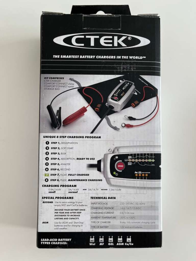 PKW Batterieladegerät CTEK Automatik Batterie Autobatterie Ladegerät MXS 7.0  KFZ, € 75,- (3040 Langenberg) - willhaben